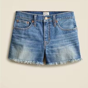 J. Crew mid rise denim shorts squash wash